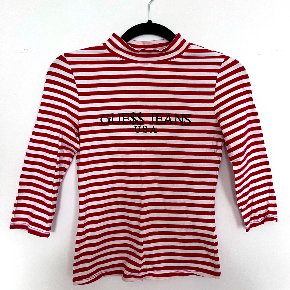 GUE$$ jeans X ASAP ROCKY mock turtleneck top in size small